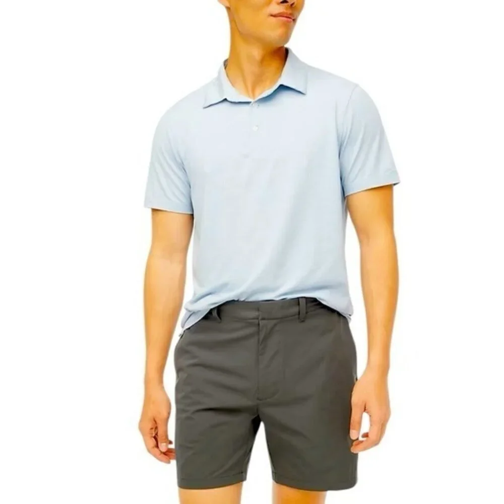 J. CREW Men's 7” Tech Shorts Tarnished Metal Gray Shorts Size 40 NEW